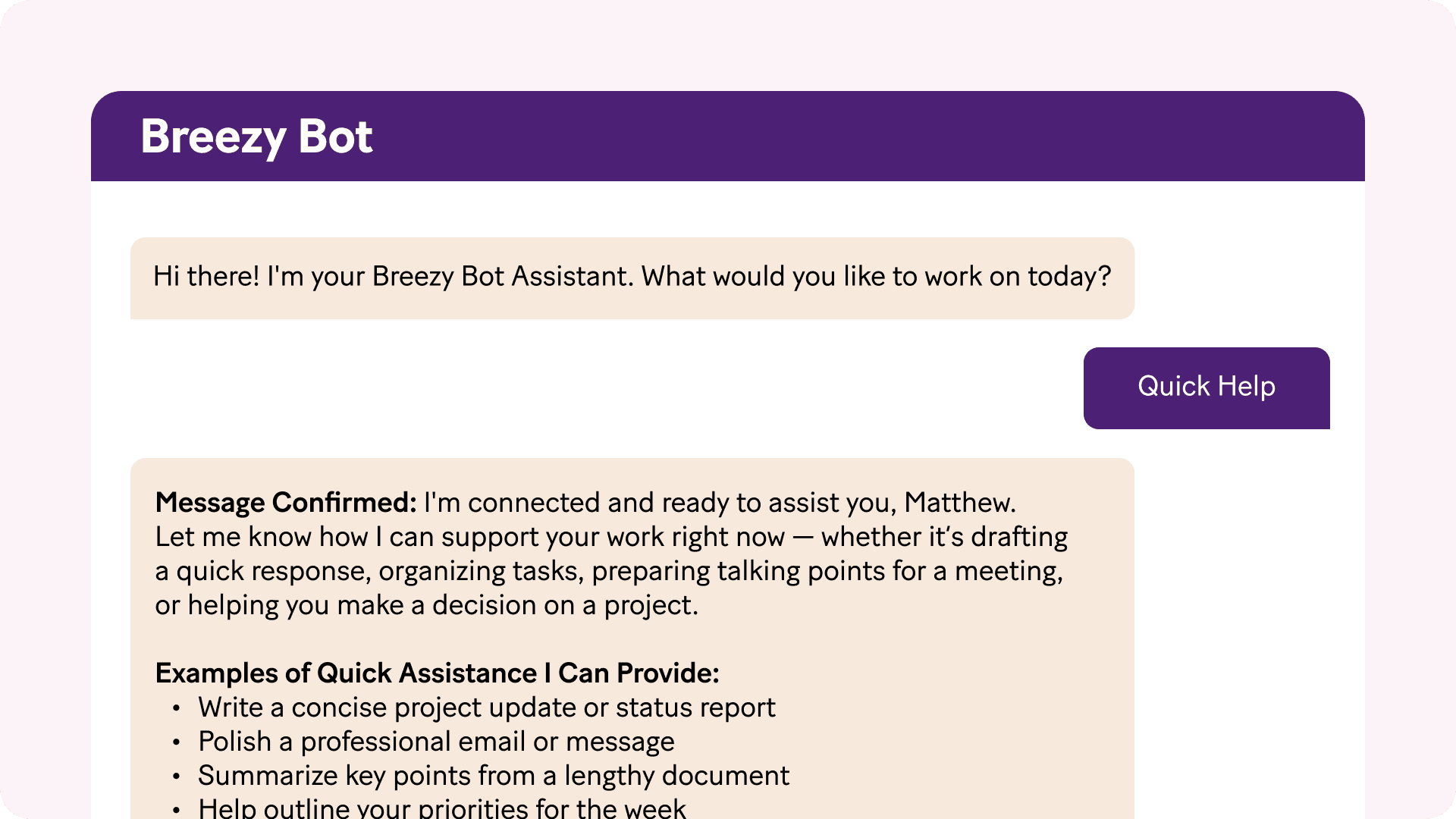 community challenge breezy bot