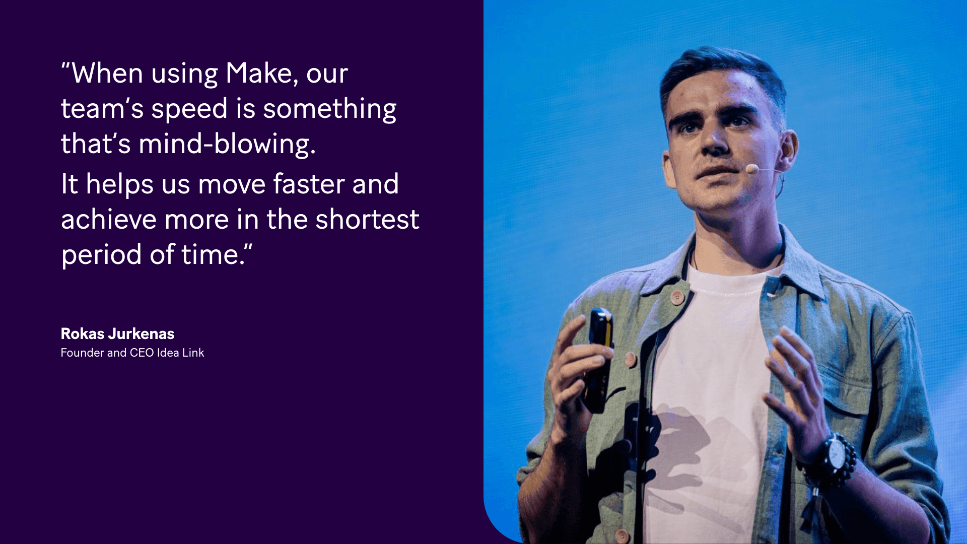 link story rokas jurkenas and make automations