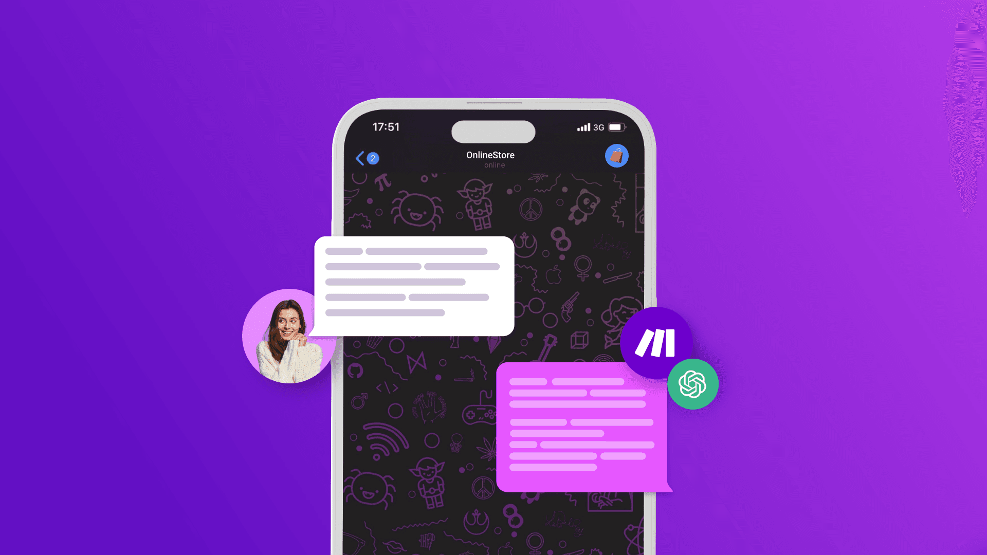 Telegram bot responses with ChatGPT