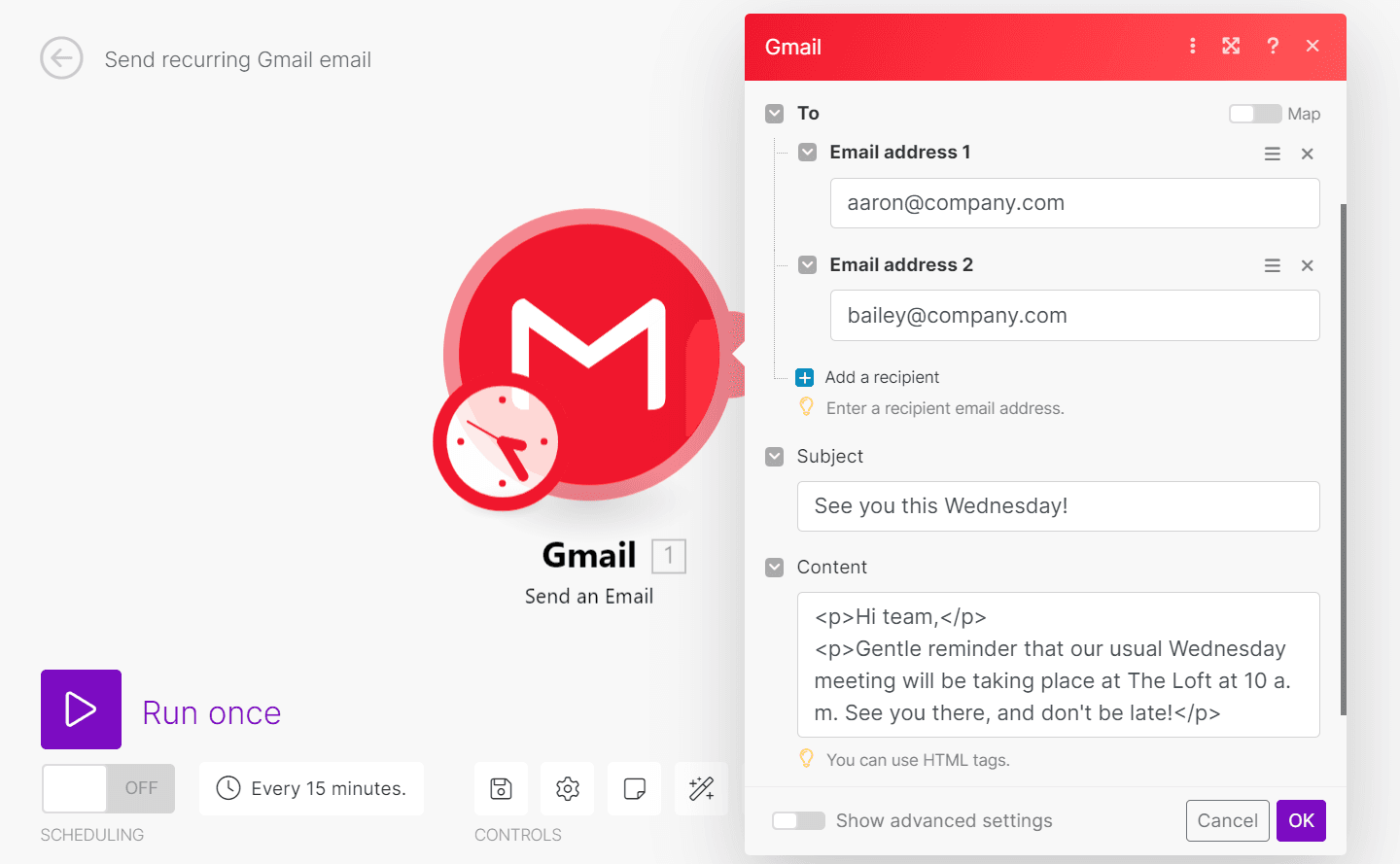 Send an Email in Gmail